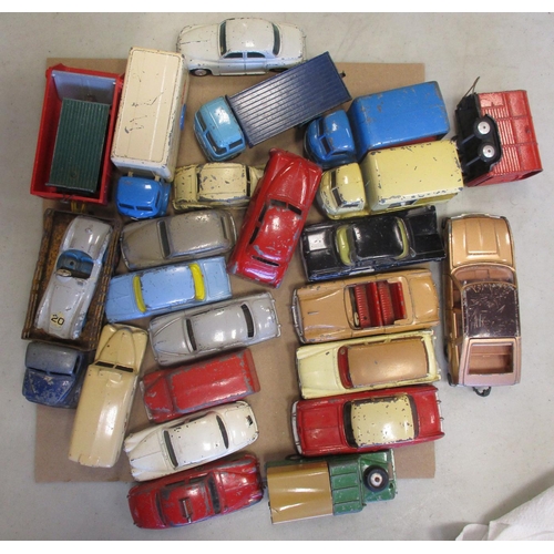 249 - Collection of mainly Corgi and Dinky playworn cars, trucks, vans, buses, emergency services etc incl... 