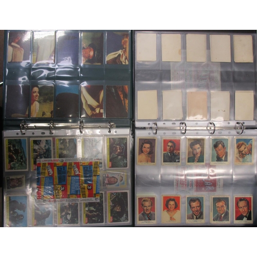 25 - A. & B.C. Collection of complete sets, in 3 albums, in mixed condition with Batman black back Englis... 