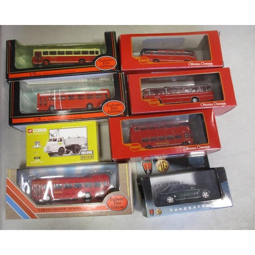 253 - Mixed collection of cars, buses, trams, vans, haulage etc including Corgi (27), EFE (10), Lledo, Mat... 