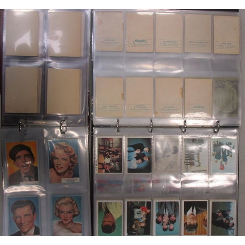 26 - A. & B.C. Collection of complete and part sets, in 3 albums, in variable cond., incl. Film Stars set... 