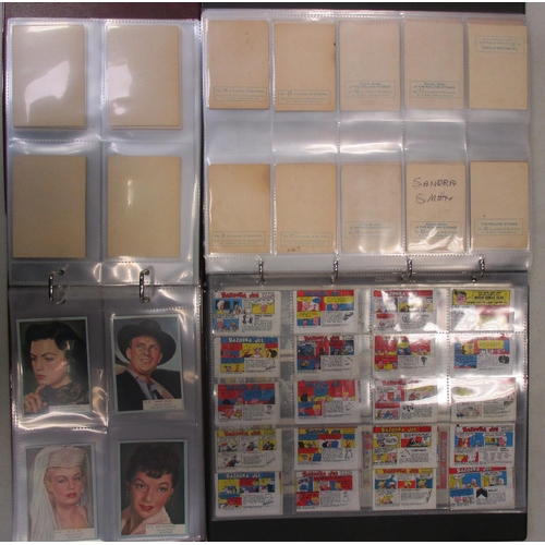 26 - A. & B.C. Collection of complete and part sets, in 3 albums, in variable cond., incl. Film Stars set... 