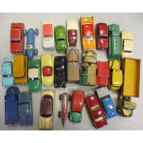 260 - Collection of mainly Corgi, Dinky and Lone Star playworn cars, trucks, vans, military, emergency ser... 