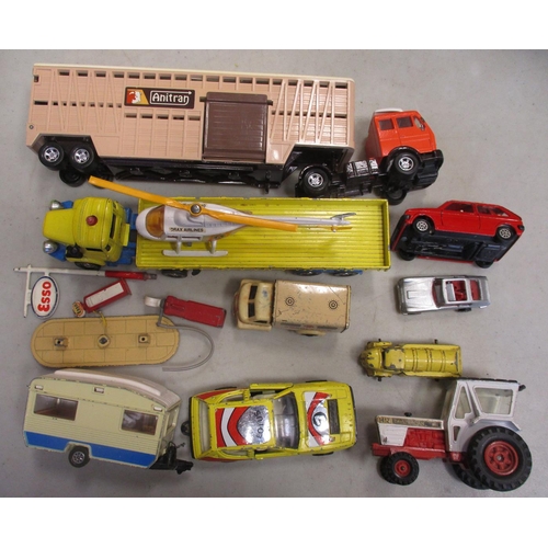 260 - Collection of mainly Corgi, Dinky and Lone Star playworn cars, trucks, vans, military, emergency ser... 