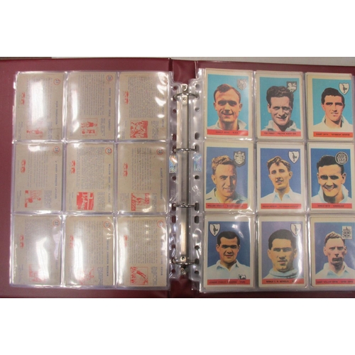 27 - A. & B.C. Range of football sets, in an album, in variable cond., incl. Footballers 1958 1-46 withou... 