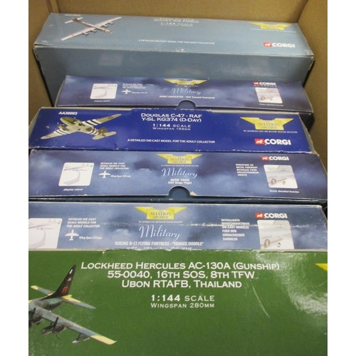 283 - Corgi Aviation Archive. Collection of 1:144 scale diecast models generally mint in excellent boxes i... 