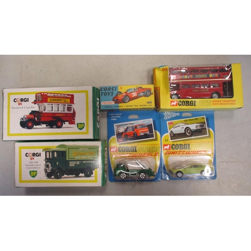 287 - Corgi. Collection including Chevrolet Fire Chief No 482, Rover 2000 No 252 blue, VW Karmann Ghia No ... 