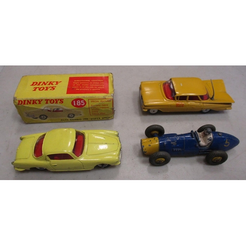 289 - Corgi. Range with Mini No 226 light blue, Renault Floride No 222 red, Jaguar 2.4 No 208S, Austin Hea... 