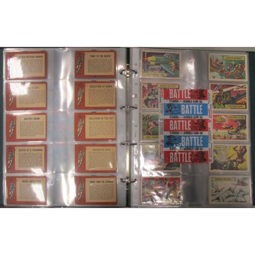 29 - A. & B.C. Range of complete sets, in an album, in good to very good cond., incl. Battle Cards set, T... 