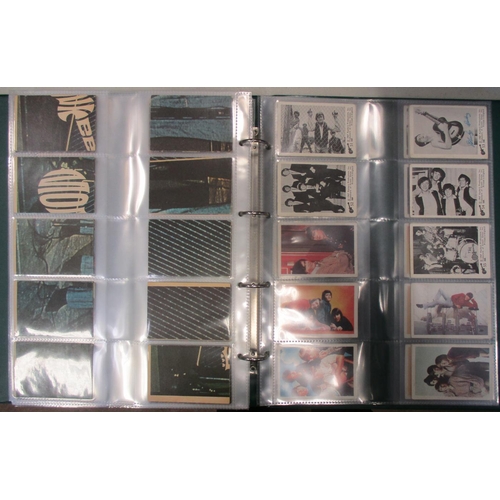 31 - A. & B.C. Collection of complete sets, in an album, in variable cond., incl. Beatles (black & white)... 