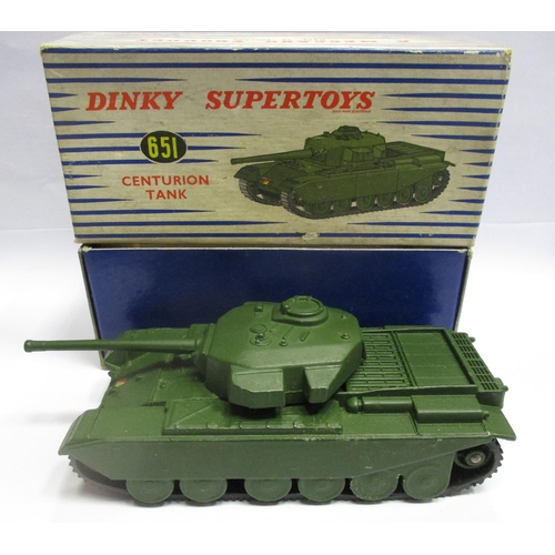 311 - Dinky. Military Army range with Centurion Tank No 651, Water Tanker No 643, Ambulance No 626, APC No... 