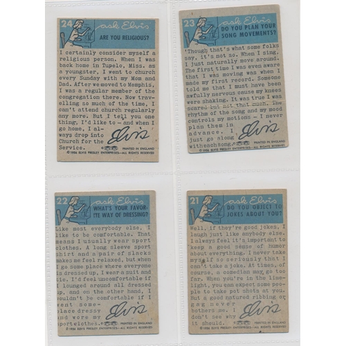 33 - A. & B.C. 1956 Elvis Presley Series set, in good cond., with some better, apart from 6 fair/poor (wi... 