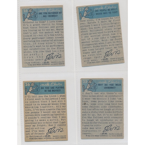 33 - A. & B.C. 1956 Elvis Presley Series set, in good cond., with some better, apart from 6 fair/poor (wi... 