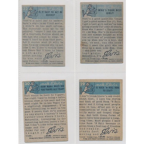 33 - A. & B.C. 1956 Elvis Presley Series set, in good cond., with some better, apart from 6 fair/poor (wi... 