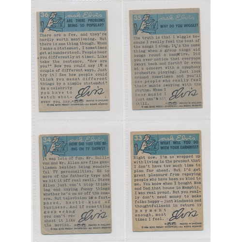 33 - A. & B.C. 1956 Elvis Presley Series set, in good cond., with some better, apart from 6 fair/poor (wi... 