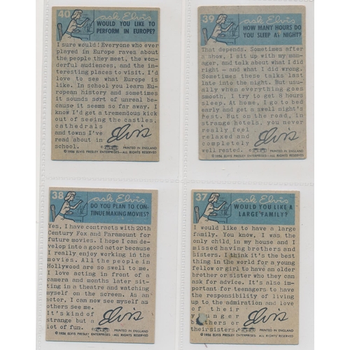 33 - A. & B.C. 1956 Elvis Presley Series set, in good cond., with some better, apart from 6 fair/poor (wi... 