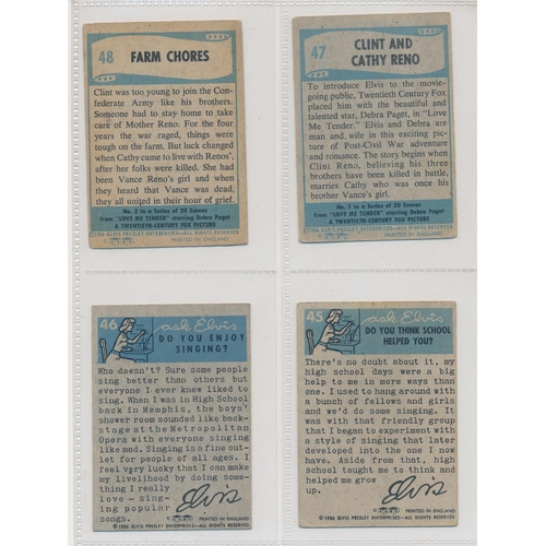 33 - A. & B.C. 1956 Elvis Presley Series set, in good cond., with some better, apart from 6 fair/poor (wi... 