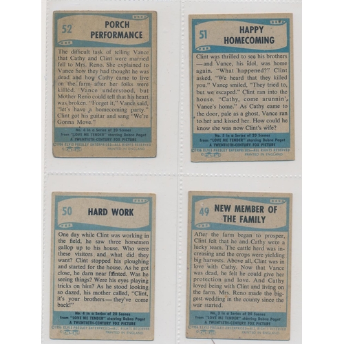 33 - A. & B.C. 1956 Elvis Presley Series set, in good cond., with some better, apart from 6 fair/poor (wi... 