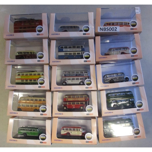 344 - Oxford Diecast. Bus and coach collection with Oxford Omnibus/Military 1/76 Scale (21) and N Gauge (1... 