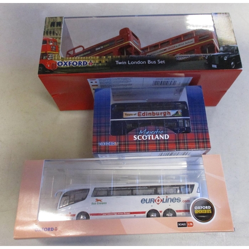 344 - Oxford Diecast. Bus and coach collection with Oxford Omnibus/Military 1/76 Scale (21) and N Gauge (1... 