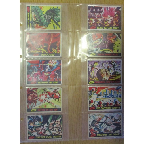 35 - A. & B.C. 1965 Mars Attacks set, in fair to good cond., with odd better card, 10 have creases. Cat. ... 