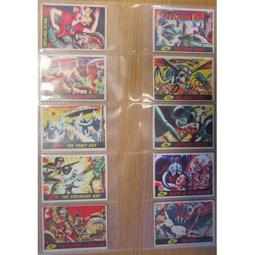 35 - A. & B.C. 1965 Mars Attacks set, in fair to good cond., with odd better card, 10 have creases. Cat. ... 