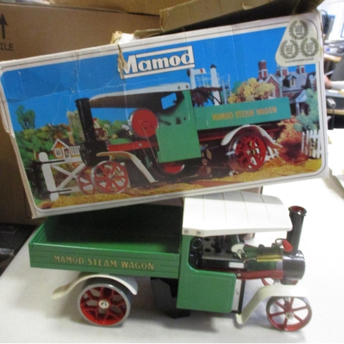 350 - Live Steam range with boxed Mamod Steam Wagon No SW1, Wilesco Traction Engine No D40, unboxed Wilesc... 