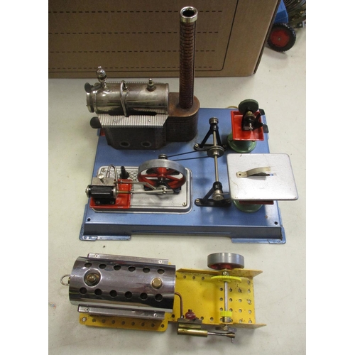 350 - Live Steam range with boxed Mamod Steam Wagon No SW1, Wilesco Traction Engine No D40, unboxed Wilesc... 