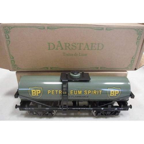 356 - O Gauge modern range with Darstead LB&SCR brown and cream coaches 540 & 85 in triple set box, BP bog... 