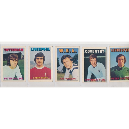 38 - A. & B.C. 1972 Footballers orange/red 1-219 set, in good to very good cond., apart from the odd smal... 