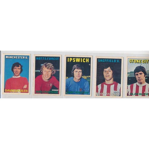 38 - A. & B.C. 1972 Footballers orange/red 1-219 set, in good to very good cond., apart from the odd smal... 