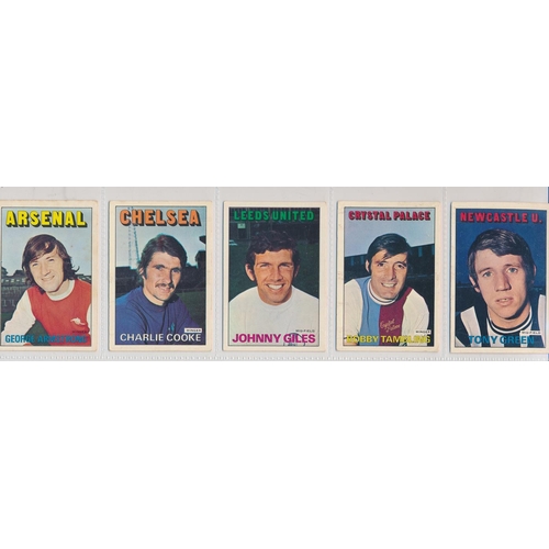 38 - A. & B.C. 1972 Footballers orange/red 1-219 set, in good to very good cond., apart from the odd smal... 