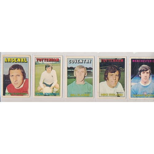 38 - A. & B.C. 1972 Footballers orange/red 1-219 set, in good to very good cond., apart from the odd smal... 