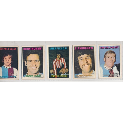 38 - A. & B.C. 1972 Footballers orange/red 1-219 set, in good to very good cond., apart from the odd smal... 