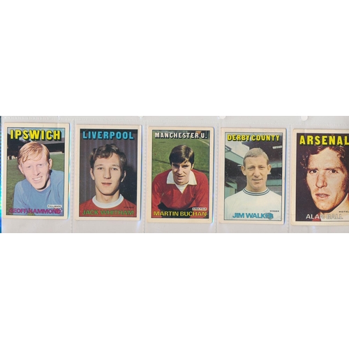 38 - A. & B.C. 1972 Footballers orange/red 1-219 set, in good to very good cond., apart from the odd smal... 