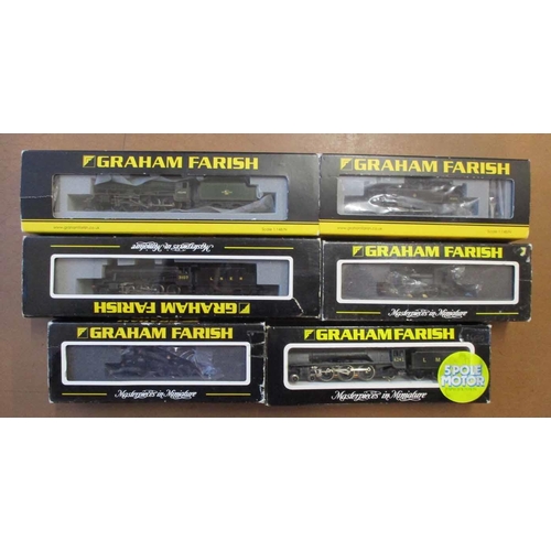 403 - Graham Farish. N gauge range of steam locomotives, generally mint in good to excellent boxes with 18... 