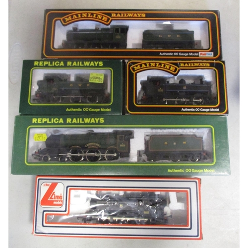 461 - Steam locomotive range with Mainline (5), Airfix (2), Replica (2), Dapol and Lima, mainly excellent ... 