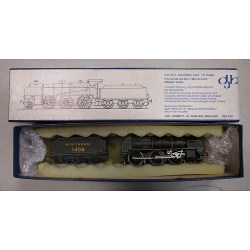 465 - Collection of locomotives and parts, some in boxes (5) including DJH kit built SR green 1408 2-6-0 N... 