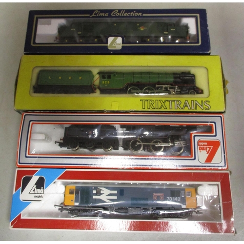 Lima. Collection with BR black 42700 2-6-0 No 205120, BR blue 73142 ...