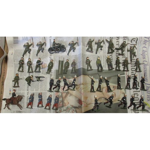 236 - Unboxed collection of metal mounted (8) and foot soldier figures, generally good to good plus, range... 