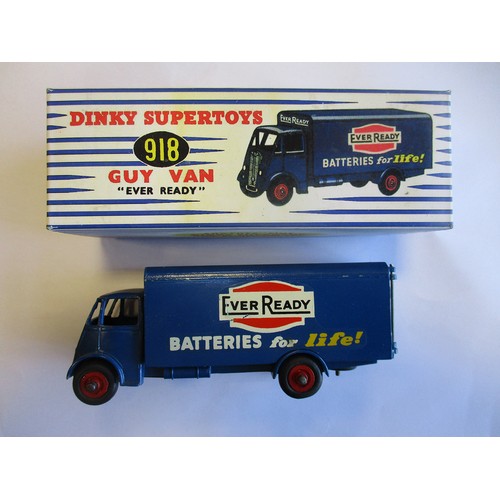 261 - Small range with Dinky Guy Ever Ready Van No. 918, 2nd cab, Ever Ready Batteries For Life decals to ... 