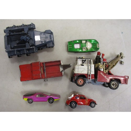 277 - Unboxed collection of Corgi, Dinky, Matchbox, Tonka etc, including Dinky SPV No 104, Corgi Chitty Ch... 