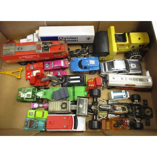 277 - Unboxed collection of Corgi, Dinky, Matchbox, Tonka etc, including Dinky SPV No 104, Corgi Chitty Ch... 