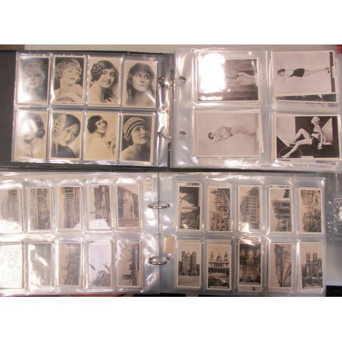 5 - Coln. of complete and part sets, in 4 albums, in variable cond., incl. Allman Pin-Up Girls L set, Ca... 