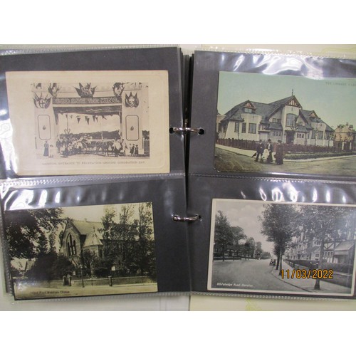 154 - Misc. coln. in photo albums of mainly Cheshire and Merseyside with better card noted. Warrington, Li... 