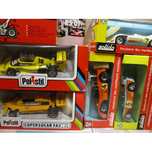 255 - Collection of F1 diecast generally excellent to mint in excellent boxes including Solido (9) Polisti... 