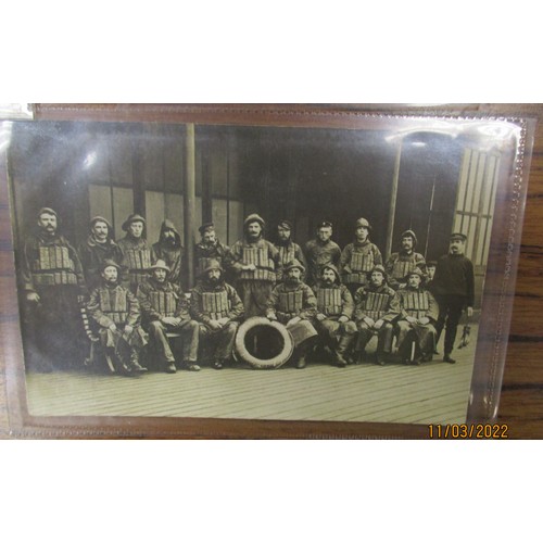 134 - Shipping. Lifeboat coln. incl. crew of the 'Moss Rose' Margate, RP crew unident. lifeboat men incl. ... 