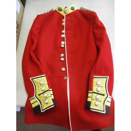 110 - British Army range with RTR Cambrai Band No 1 Dress jacket & trousers, Coldstream Guards ceremonial ... 