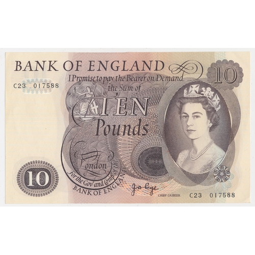 116 - J.B. Page. £10 C23 017588-594, 017596-97, 017601-611, mostly nearly uncirculated to uncirculated, wi... 