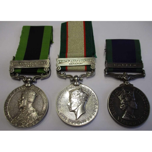 2 - Mixed collection with:
1. 1880 Afghanistan Medal no clasp naming partly erased to 6 Bde/1175 Pte T. ... 