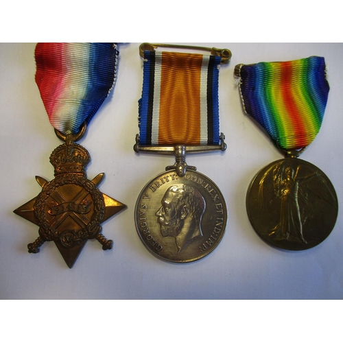 33 - 1915 Star trio to SS-8228 Pte A. Hunt A.S.C. nearly extremely fine. With copied Silver War Badge Rol... 